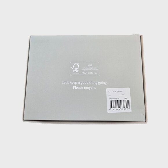 Ettitude Sateen Shorts Oat Silky Bamboo Elastic Waist Quiet Luxury Flowy NWB - Picture 7 of 10